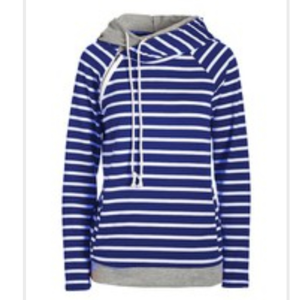 Side zip sweatshirt